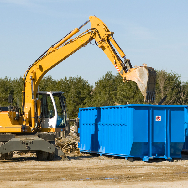 what size residential dumpster rentals are available in East Mahoning PA